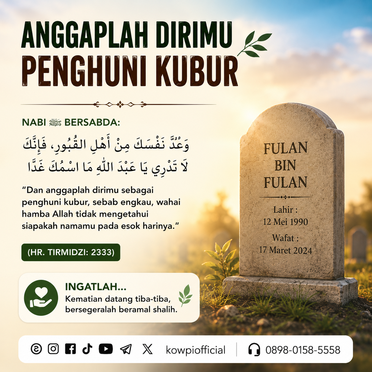 Renungan Nasehat Kematian Bagian Tujuh