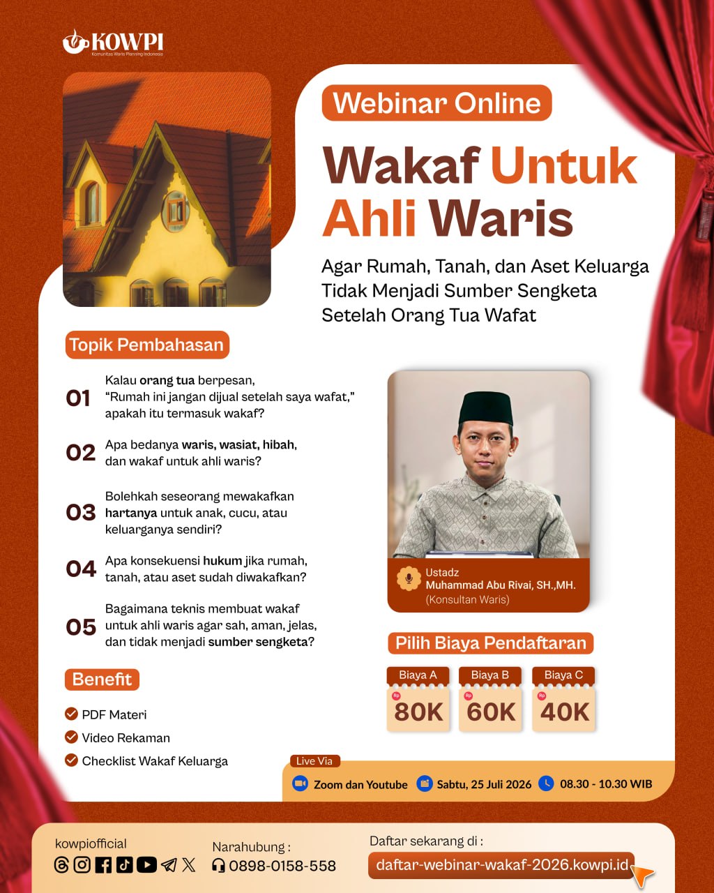 Webinar Wakaf Untuk Ahli Waris 2026