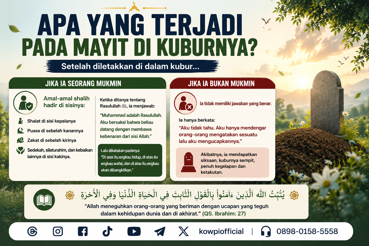 Renungan Nasehat Kematian Bagian Dua Puluh Satu