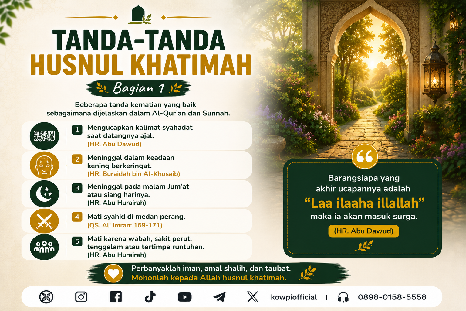 Renungan Nasehat Kematian Bagian Empat Puluh